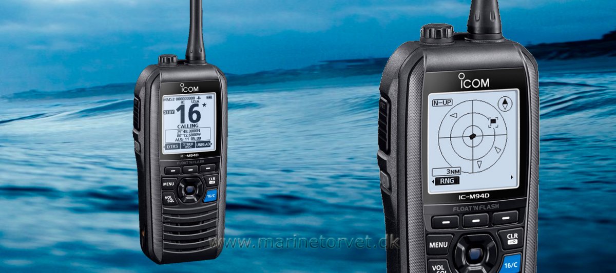 Icom Ic M De Med Dsc Gps Og Ais Modtager Nyhed Vhf Radio